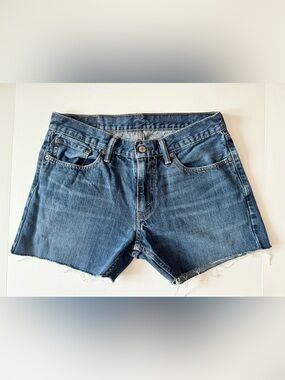 Levi’s 514 Straight-Fit Denim Shorts, Dark Blue, Women’s Size 28/29 (Men’s 33)